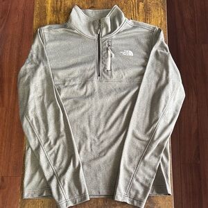 The North Face Light Gray Half-Zip Fleece
